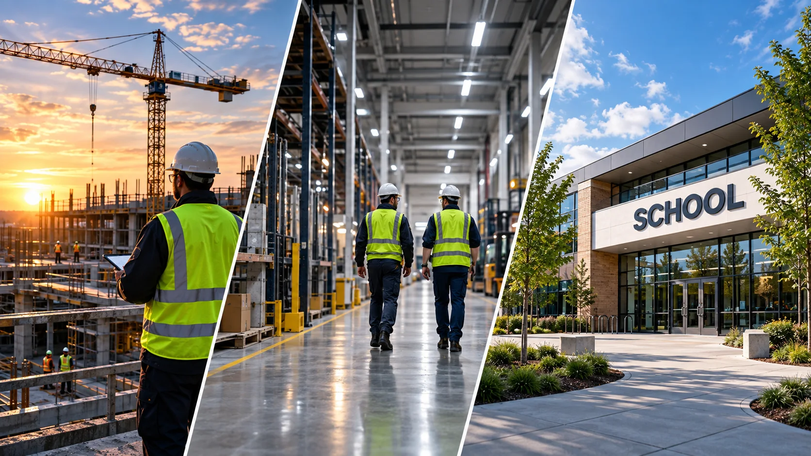Construction, industrial and education environments