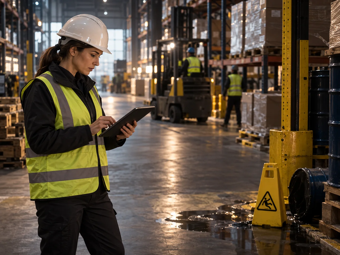 Safety inspection evidence used inside a professional report